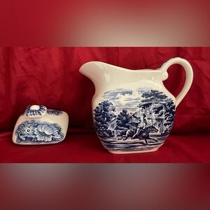 Liberty Blue creamer pot